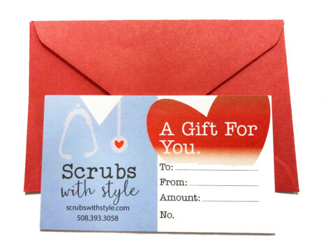 Gift Card Scrubs with Style